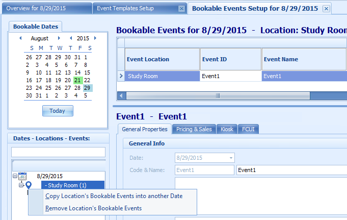 This figure shows the Ticketing Setup by Location Level.