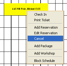 This figure shows the Cancelling Appointments