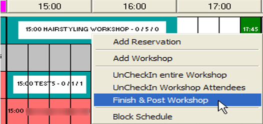 This figure shows the Finish & Post Workshop