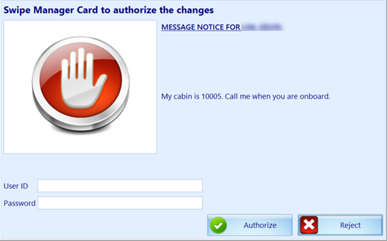 This figure shows the Guest Message notification which requires an authorization to view the content. This figure shows the Guest Message notification which requires an authorization to view the content.