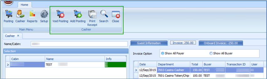 This figure shows the Cashier Function This figure shows the Cashier Function