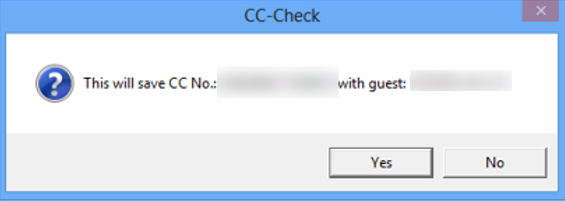 This figure shows the Message Box — DCC Confirmation