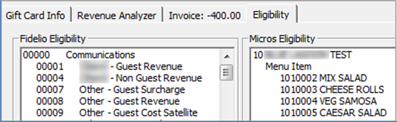 This figure shows the Gift Card Eligibility