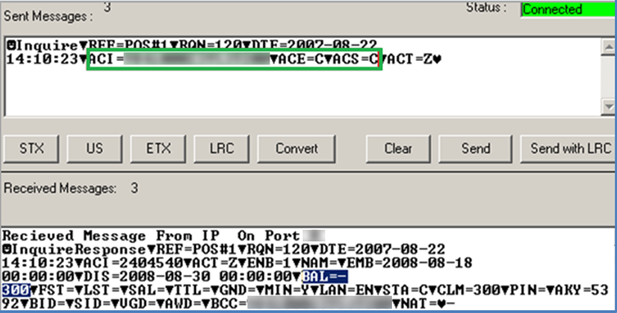 This figure shows the Gift Card Posting in Universal Interface