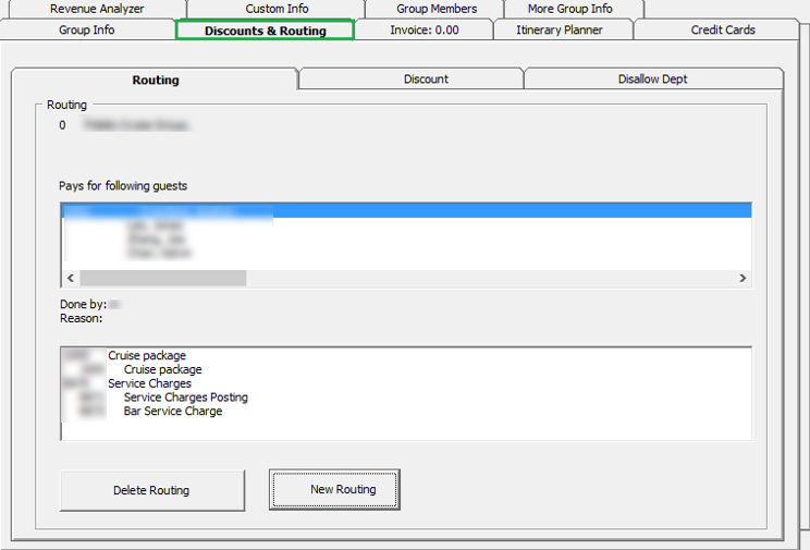 This figure shows the Discounts & Routing