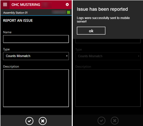 This figure shows the General Settings, Issue Reporting tab, comprises of the Name, Type and Description fields.