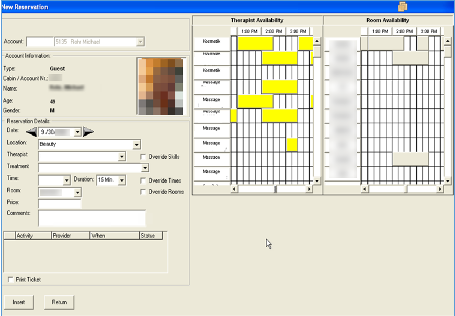 This figure shows the New Reservation This figure shows the New Reservation