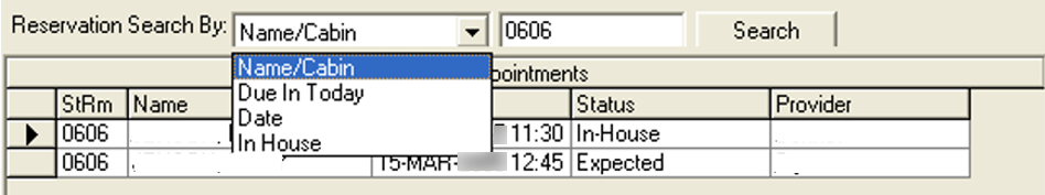 This figure shows the Query Appointments This figure shows the Query Appointments
