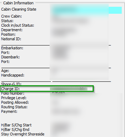 This figure shows the Board Card Number in Crew Info Tab