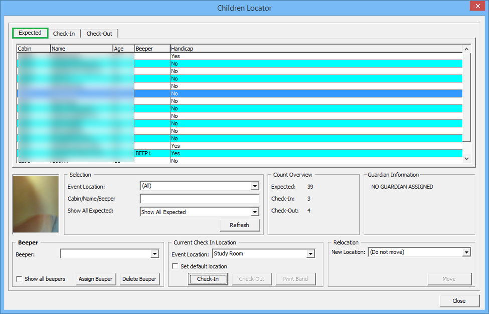 This figure shows the Child Locator