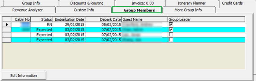 This figure shows the Group Members Tab This figure shows the Group Members Tab