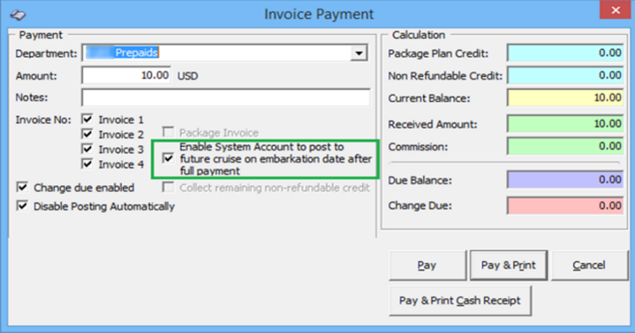 This figure shows the Payment to Next Cruise