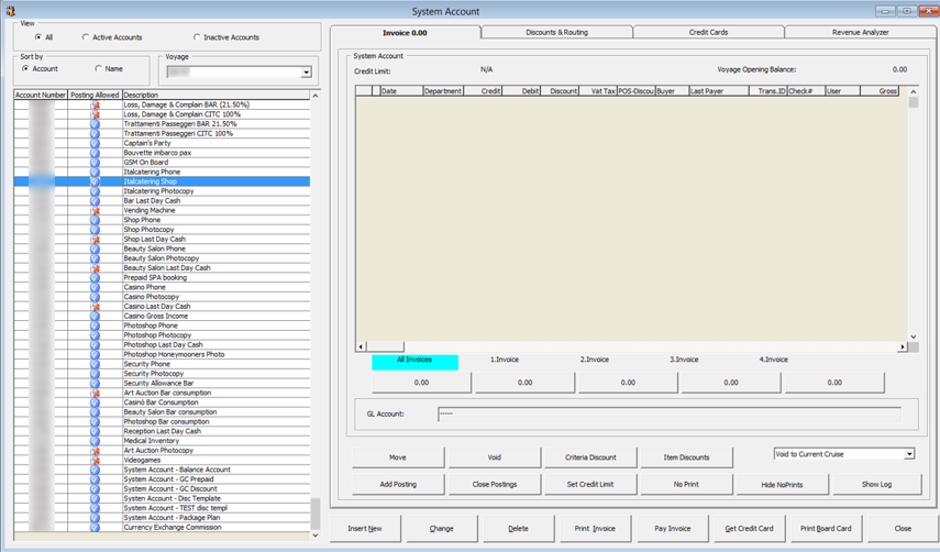 This figure shows the System Account