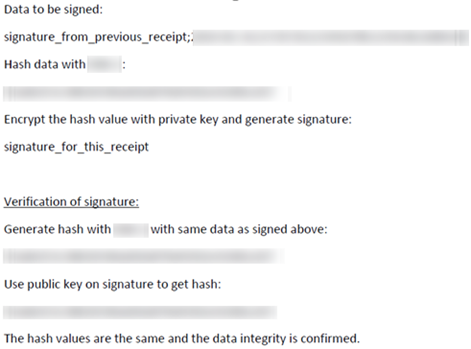 This figure shows the sample signed and verified certificate.