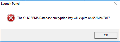 This figure shows the Day Encryption Key Expiry Warning
