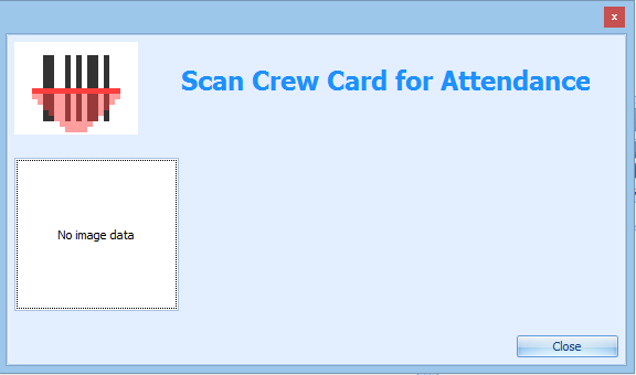This figure shows the crew attendance after scanning the crew card. This figure shows the crew attendance after scanning the crew card.