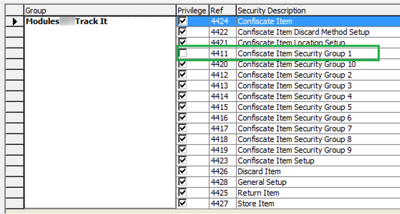 This figure shows the User Security Reference