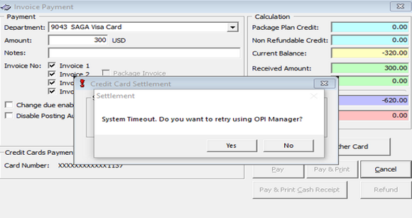 This figure shows the System Timeout