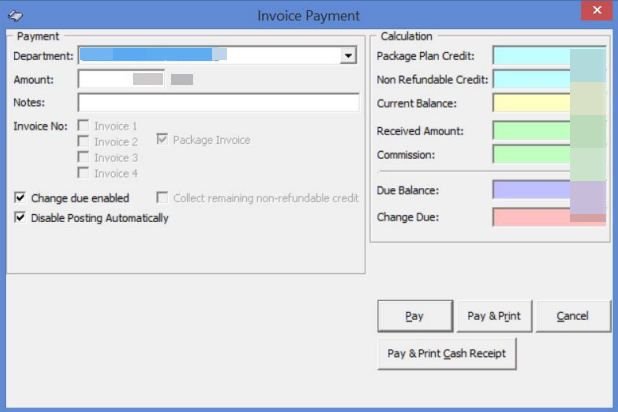 This figure shows Paying an Invoice