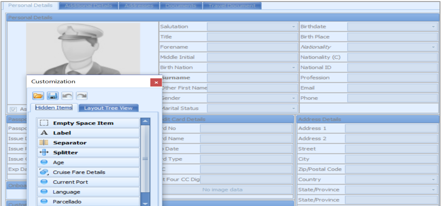 This figure shows the hidden labels for Layout