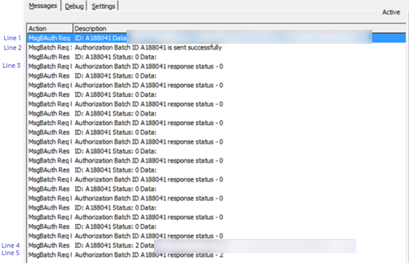 This figure shows the OHC Ship Transfer Messages
