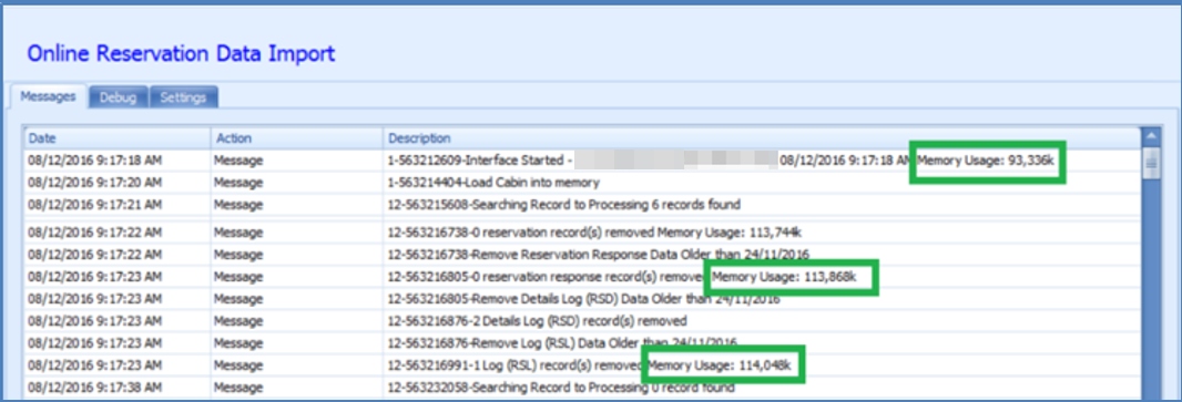 This figure shows the memory used in by each record entry . This figure shows the memory used in by each record entry .