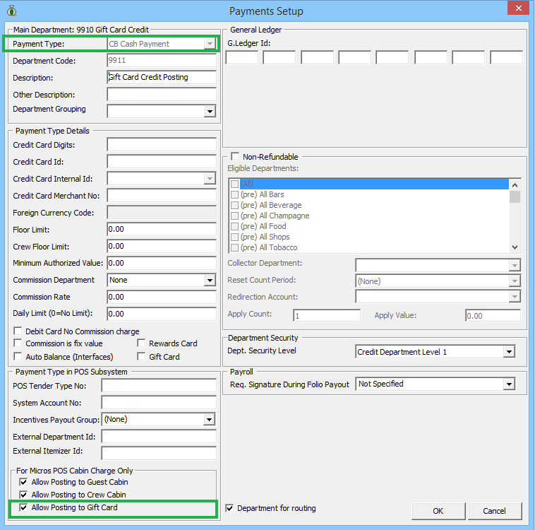 This figure shows the Sub Credit Department Code Setup