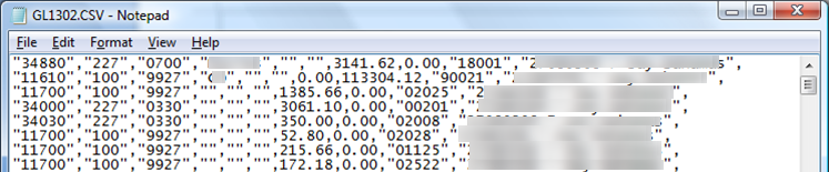 This figure shows the sample file format for AIDA format.