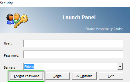 This figure shows the field where you click to request for password reset. This figure shows the field where you click to request for password reset.