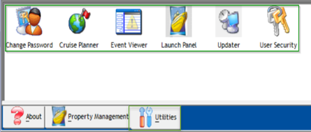 This figure shows the Launch Panel Utilities Tab