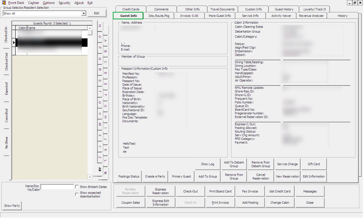 This figure shows the Guest Handling