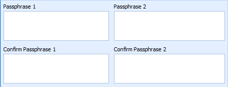 This figure shows the Passphrase Input Field This figure shows the Passphrase Input Field