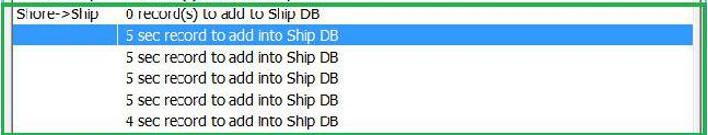 This figure shows the number of picture record updated to the Ship Database during synchronization.