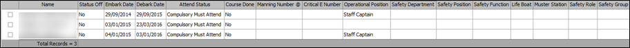 This figure shows the sample Scheduled Drill Report in Excel format.