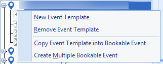 This figure shows the options available for New Event Template Options. This figure shows the options available for New Event Template Options.