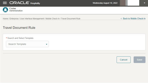 This figure shows the Travel Document Rules This figure shows the Travel Document Rules