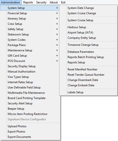 This figure shows the function in Administration Menu. This figure shows the function in Administration Menu.