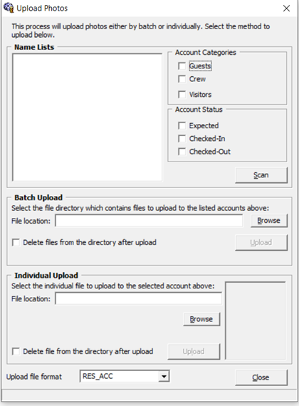 This figure shows the Upload Photos function. This figure shows the Upload Photos function.