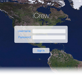 This figure shows the application login page