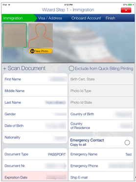 This figure shows the Wizard Step 1 page that contain the Immigration requirements. This figure shows the Wizard Step 1 page that contain the Immigration requirements.