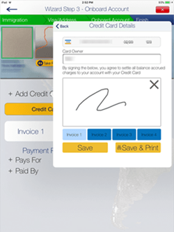 This figure shows the Wizard Step 3 page that contains the Onboard Account information. This figure shows the Wizard Step 3 page that contains the Onboard Account information.