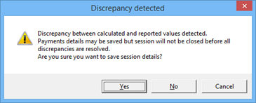 This figure shows the Cashier Closing Discrepancy