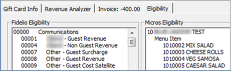This figure shows the Gift Card Eligibility