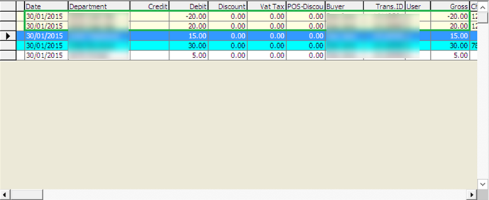 This figure shows the Invoice Display of Voided Transaction