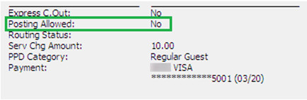 This figure shows the No Posting Allowed in Guest Info tab