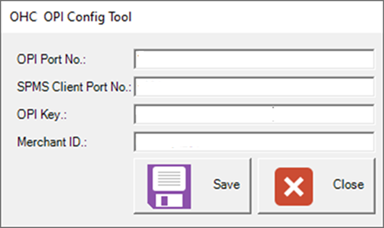 This figure shows the OPI Configuration Wizard page This figure shows the OPI Configuration Wizard page