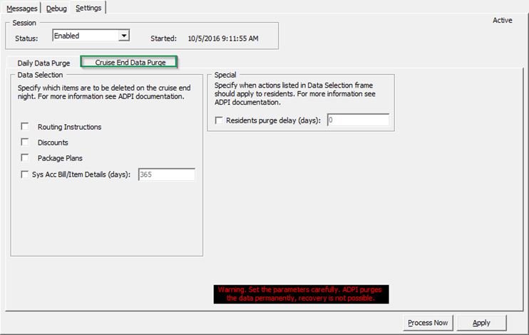 This figure shows the Cruise End Data Purge This figure shows the Cruise End Data Purge
