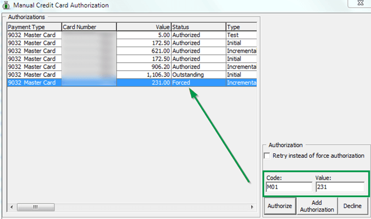 This figure shows the Management — Manual Authorization This figure shows the Management — Manual Authorization