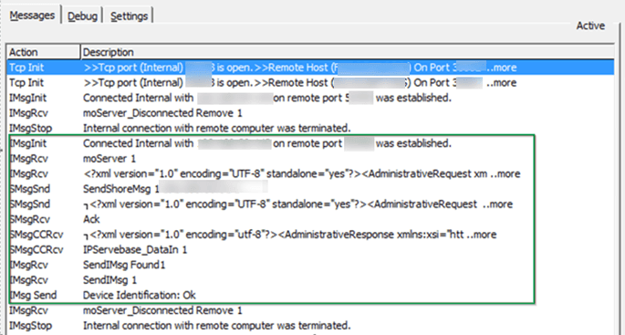 This figure shows the Ship Transfer — Device Initialization This figure shows the Ship Transfer — Device Initialization