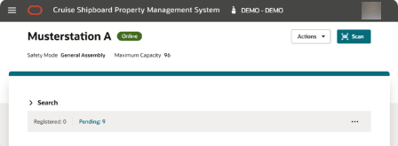 This figure shows the Muster Register